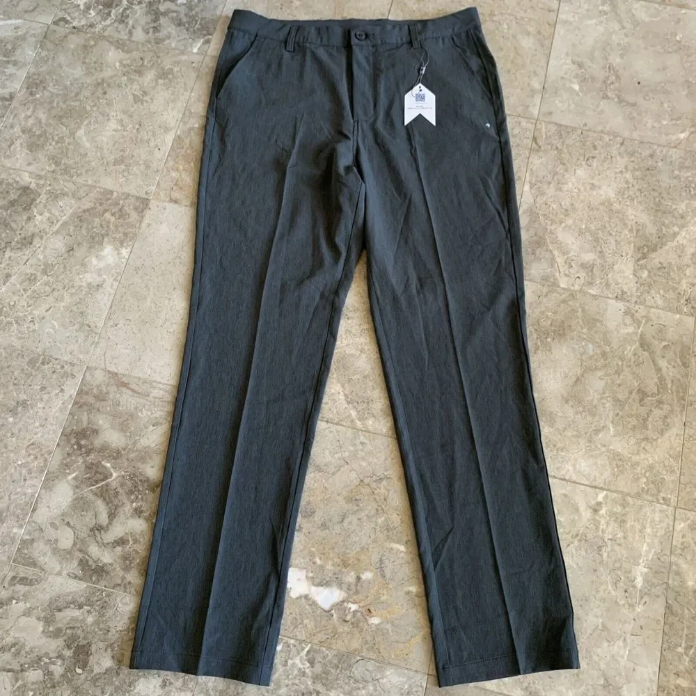 NWT Men's 1764 Signature Gray Performance Stretch Wilkes‎ Golf Pants sz 36x32